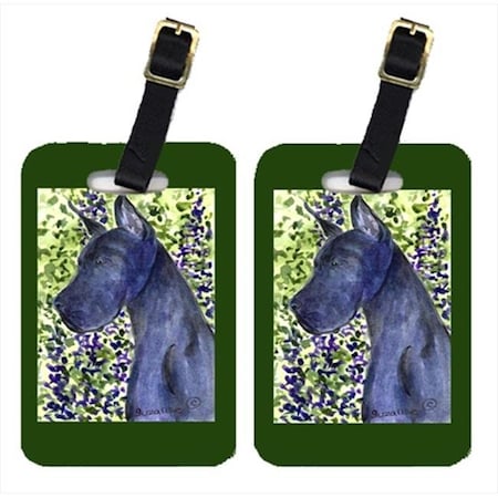 Carolines Treasures Carolines Treasures SS8745BT Great Dane Luggage Tag - Pair 2; 4 x 2.75 In. SS8745BT